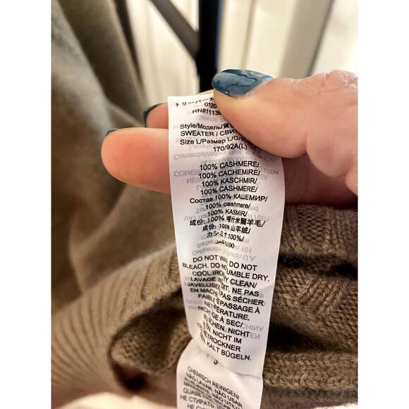 Tory Burch Cashmere Turtleneck Sweater size L large - Picture 5 of 6